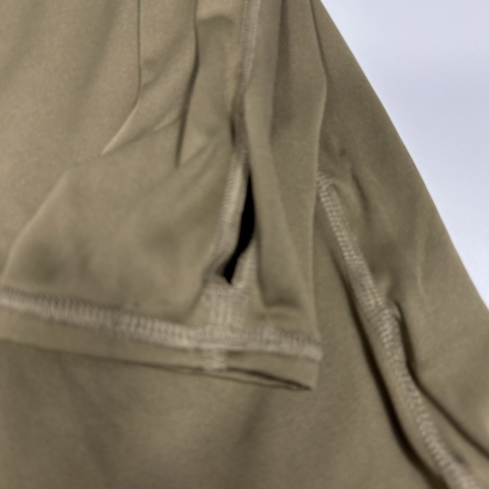 US Military Tan 499 Cold Weather Lightweight Undershirt Small Reg Miliken Brown