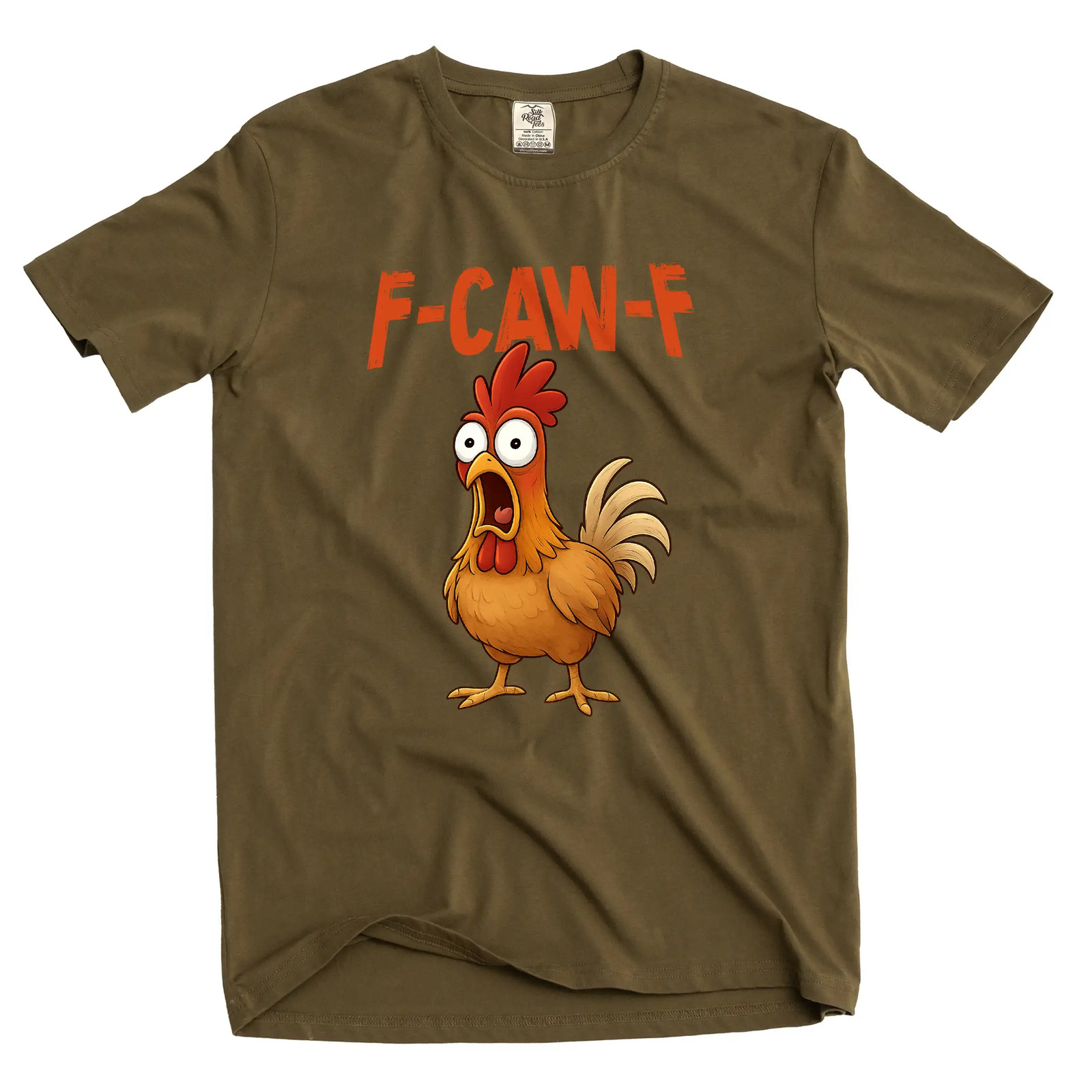 F-Caw-F funny Rooster Tee shirt angry rooster FcawF humorous Tee