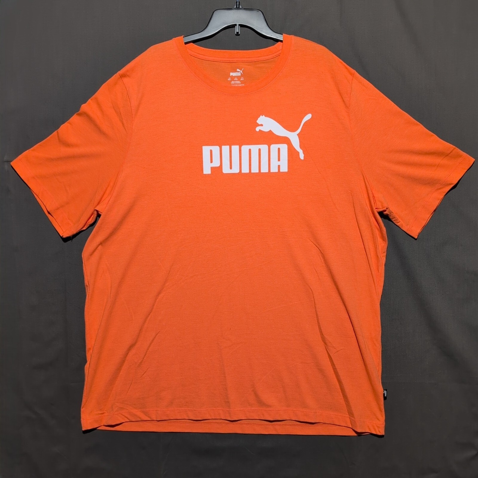 Puma Essentials Logo Crew Neck T-shirt Men’s 3XLT Orange
