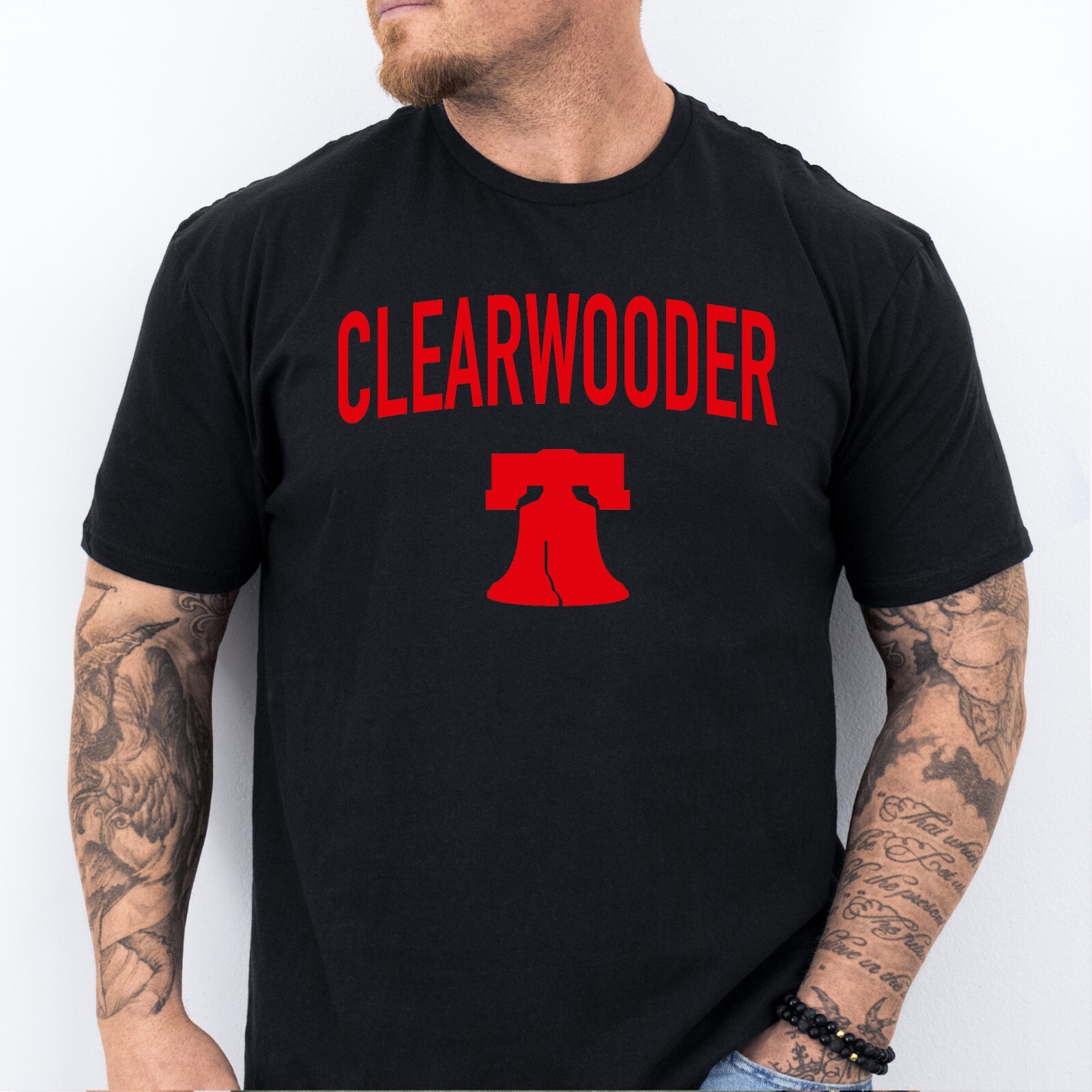 CLEARWOODER | Philadelphia Baseball themed Ring Spun Cotton T-Shirt