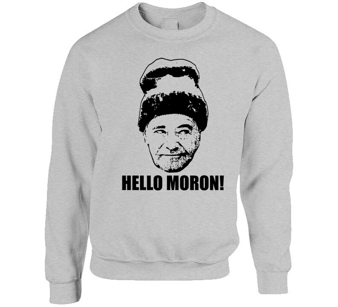 Grumpy Old Men Quote Hello Moron T Shirt