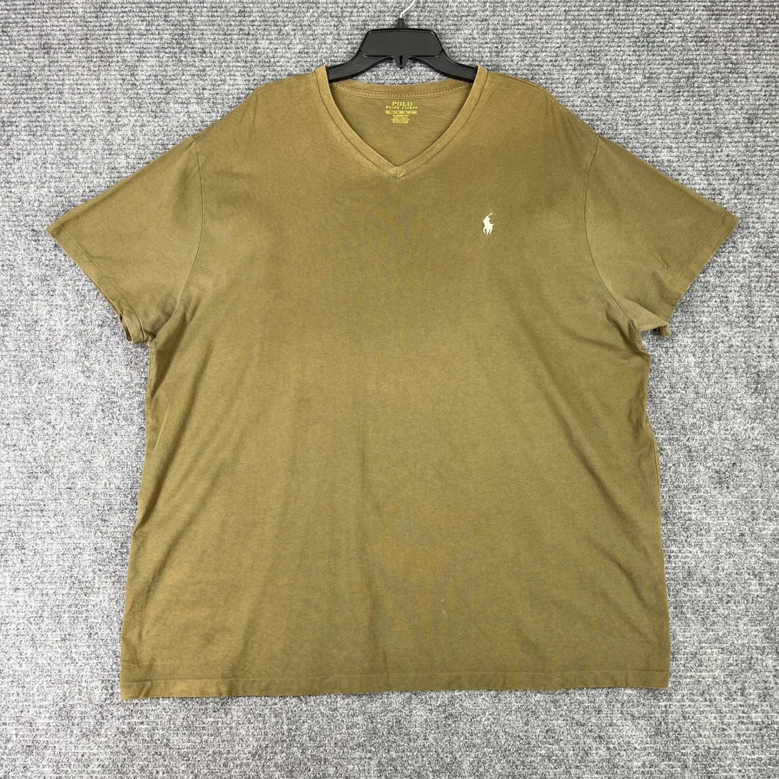 Polo Ralph Lauren V-Neck T-Shirt Mens XXL Classic Fit Pony Short Sleeve Casual