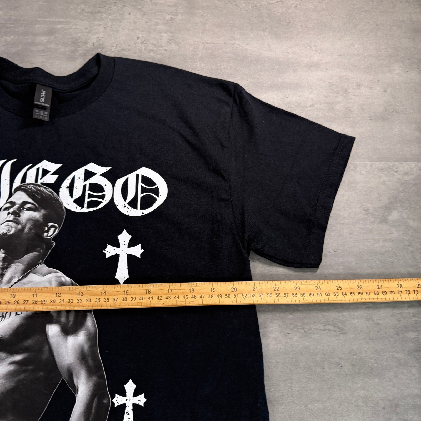 Diego Lopes MMA Graphic T-Shirt Large Black Hazurax Limited Design Old English