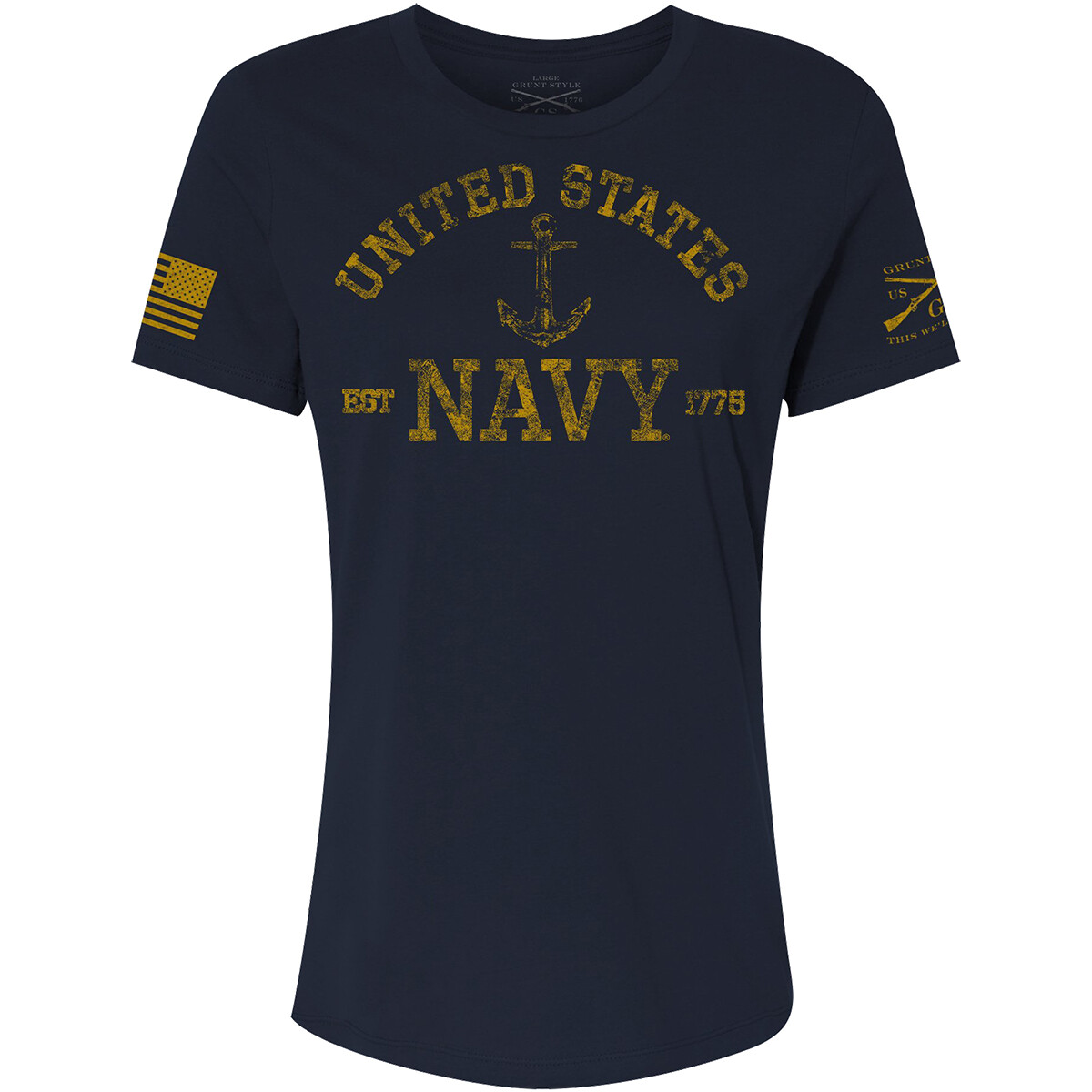 Grunt Style Women’s USN – Est. 1775 Relaxed Fit T-Shirt – Navy