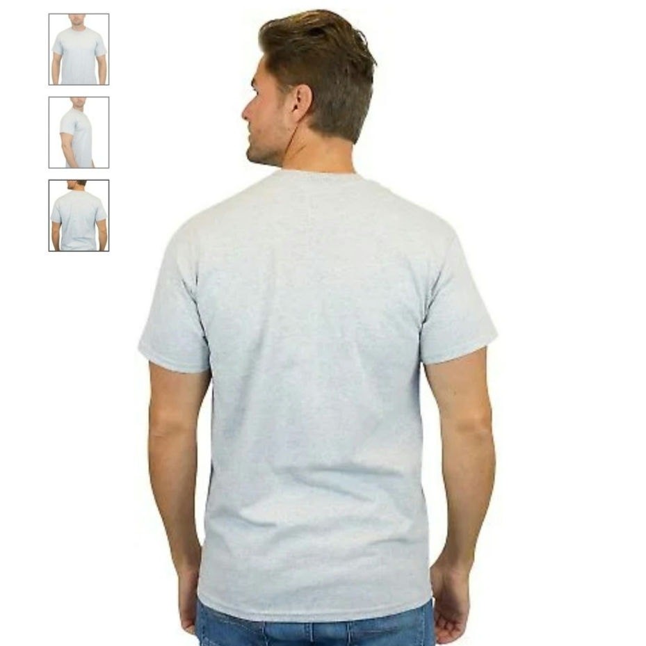 Gildan G500 Adult 5000 Heavy Cotton T-Shirt Unisex Sz M Sport Grey (3 PK) New