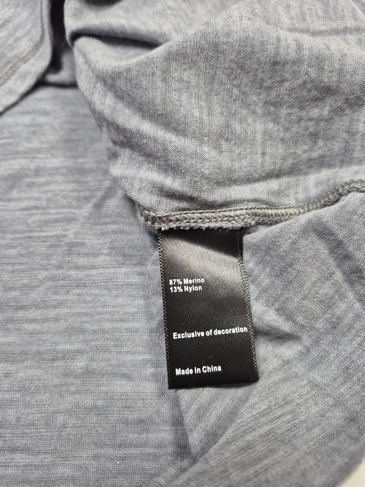 Proof 72 Hour Shirt Men’s Medium Gray Merino Wool Nylon Crewneck Tee Huckberry
