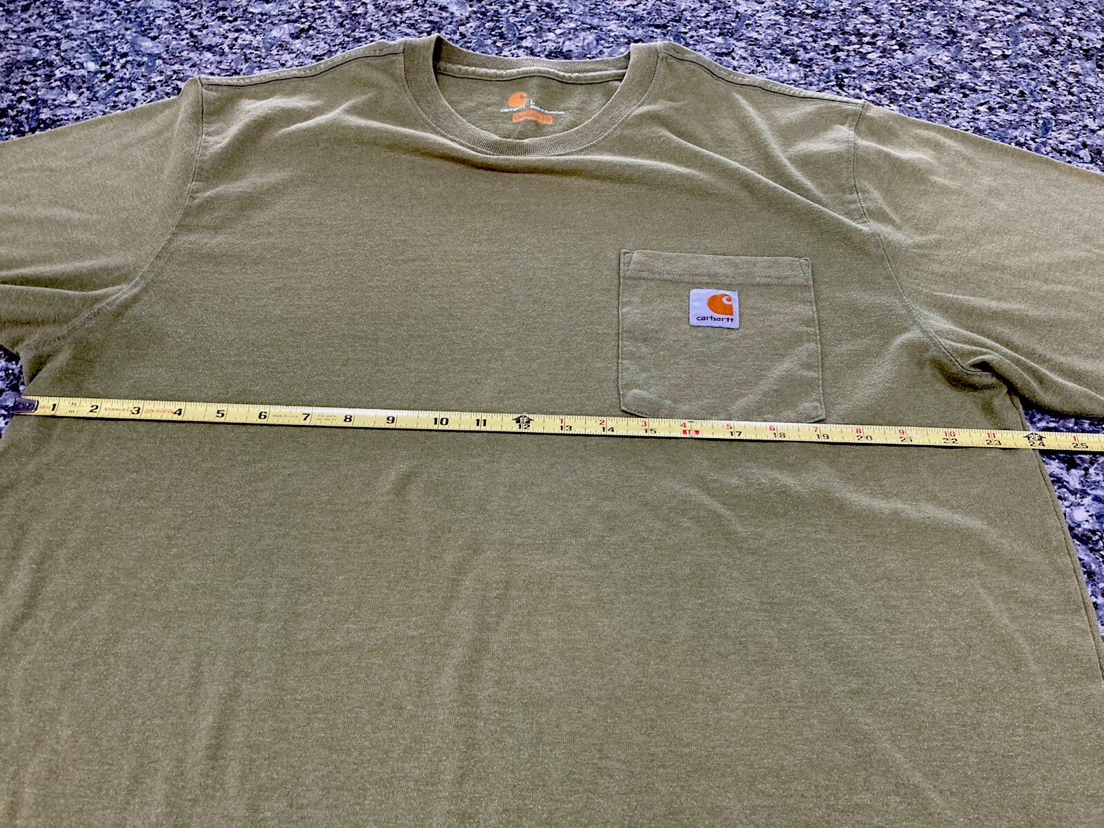 Carhartt Men’s T-Shirt Regular Fit Cotton Blended Short Sleeve Pocket Tee Olive