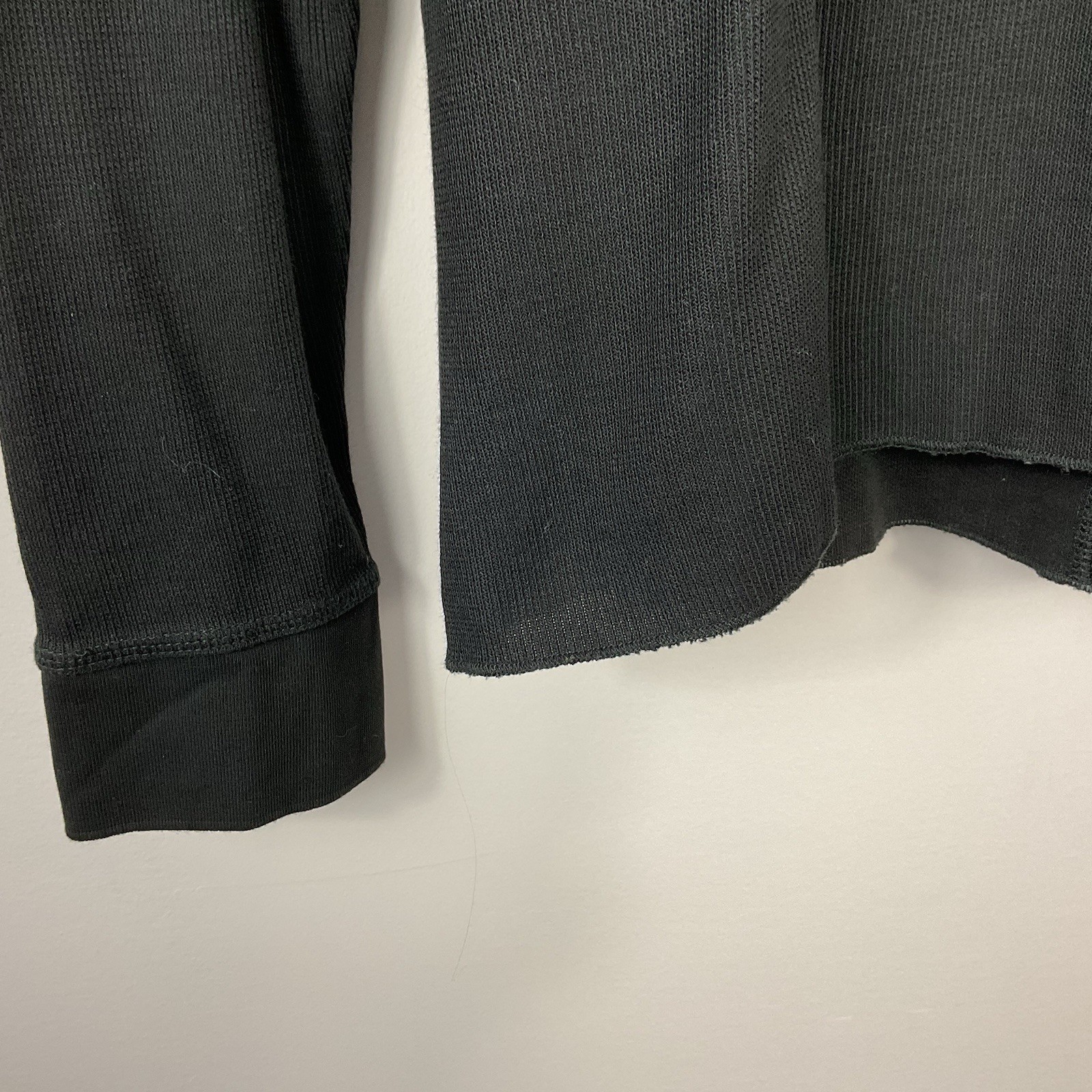 Vince Waffle Knit Thermal Hooded Shirt Men’s Size Medium
