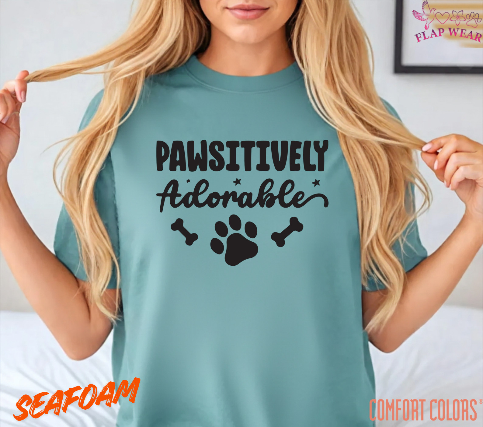 Unisex Pawsitively Adorable Dog Paw Print T-Shirt – Cute Pet Lover Graphic Tee