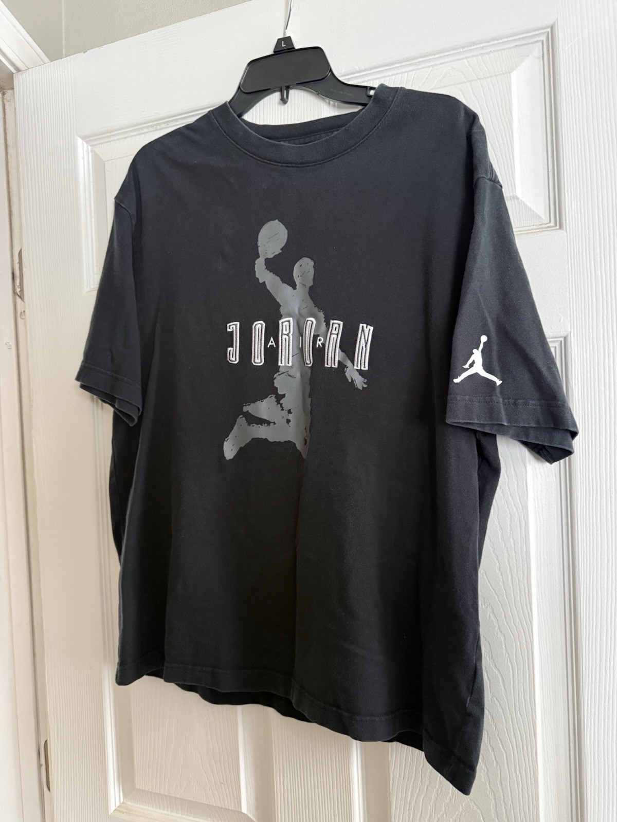 Air Jordan Jumpman Sport DNA 85 Black Grey T-Shirt DA9912 010 Men’s Size Large
