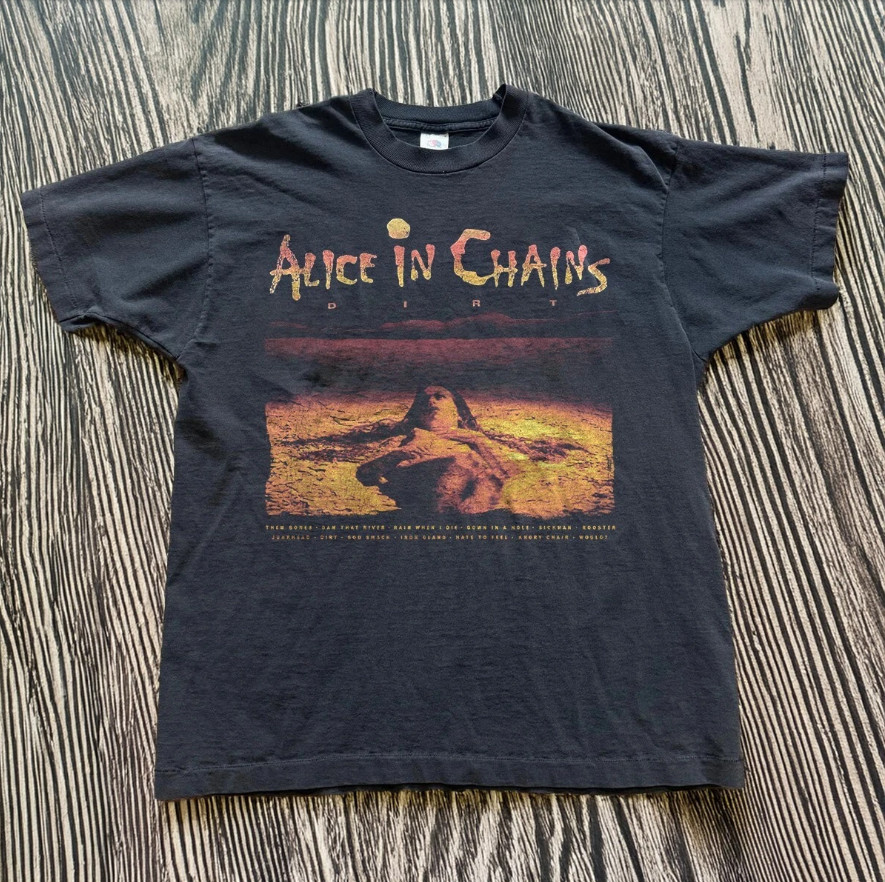 NEW! Alice in Chains Dirt 90s Heavy Metal 1992 Unisex Black T-shirt Size S-5XL