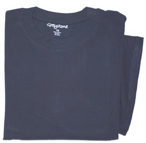 T-Shirt Men’s Big Tall GREYSTONE Short Sleeve Tee Shirt Plain Heavyweight 14XL
