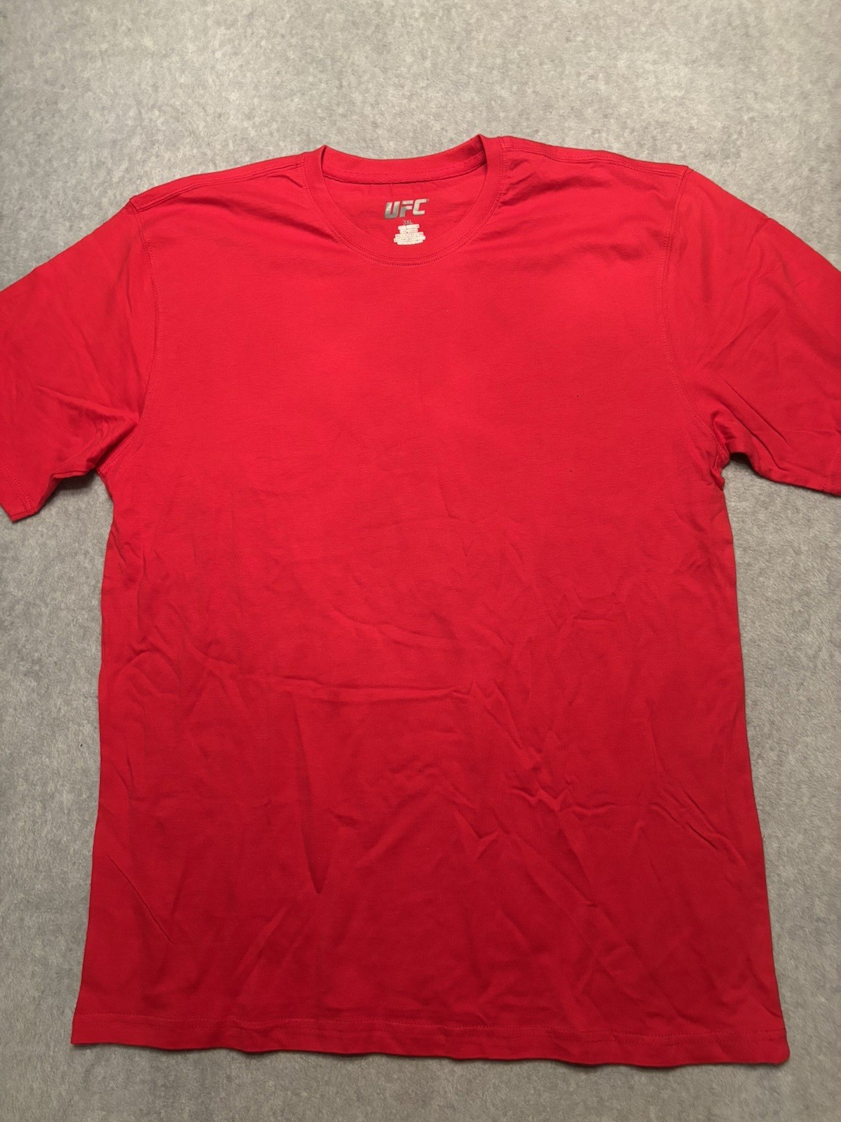 UFC T-Shirt Men’s 3XL Red Customizable Blank Short Sleeve Crew Neck NWOT