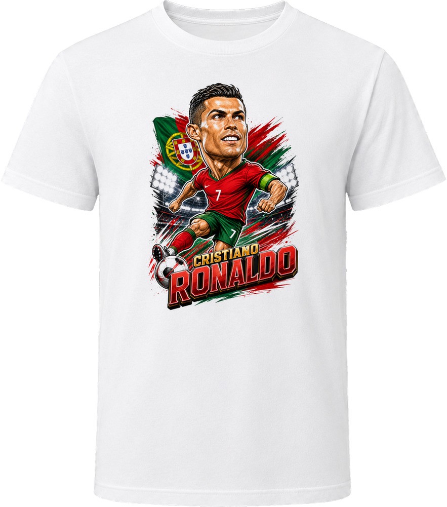 Cristiano Ronaldo, Portugal Caricature Soccer 2026 T Shirt