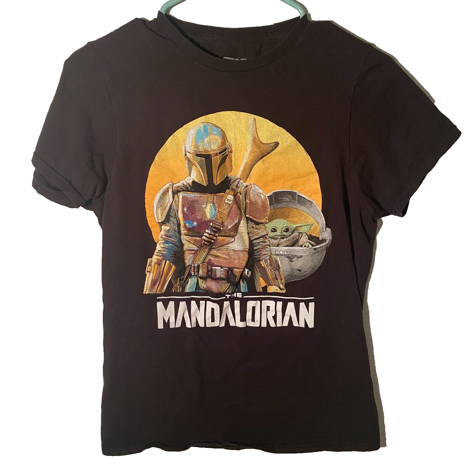 Star Wars Mandalorian T-Shirt Men’s Size Small Short Sleeve Black 100% Cotton