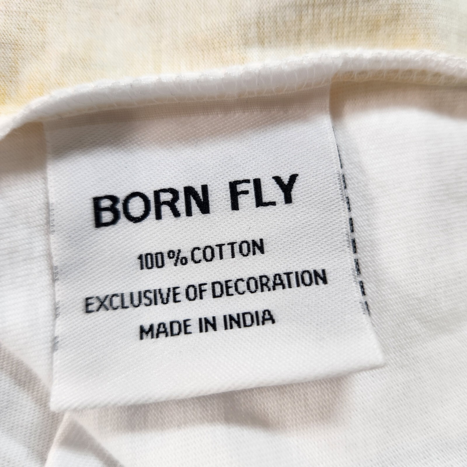 Born Fly Graphic T-Shirt Mens 2XL Pink Yellow Airbrush Beach Sunset Cotton NWT