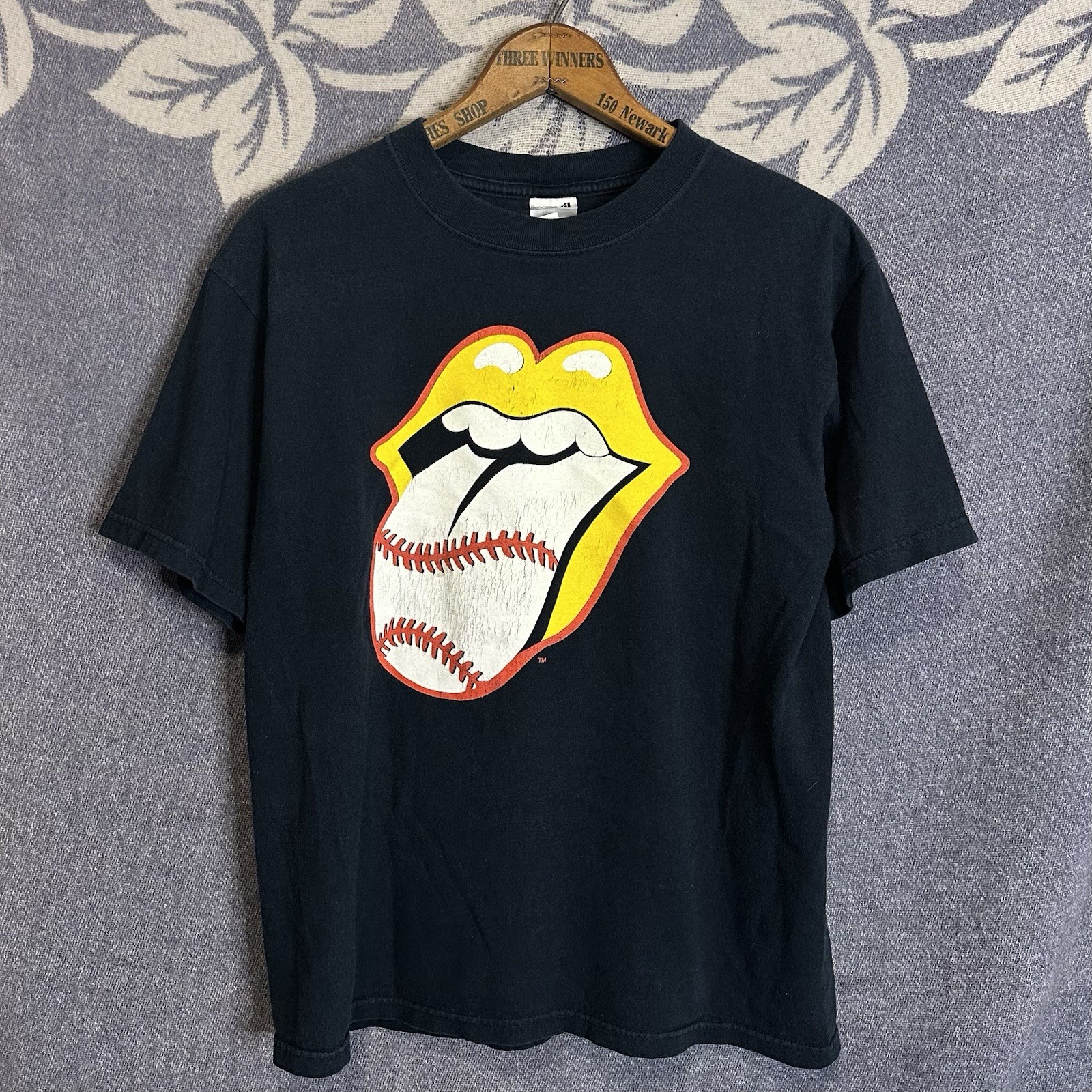Rolling Stones 2005 Tour T Shirt PNC Park Pittsburgh PA Size Small Black Vintage