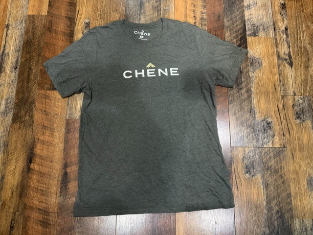 Chene Gear T-Shirt L Logo Tee Grey Duck Hunting Arkansas NICE
