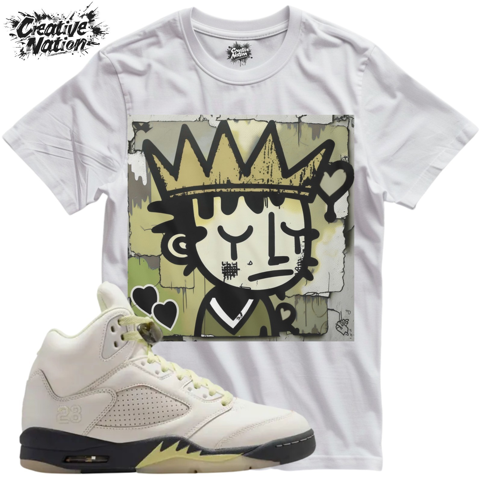 Shirt To Match 5 Luminous Green Unisex Tee Sneaker Shirt Cool Shirt
