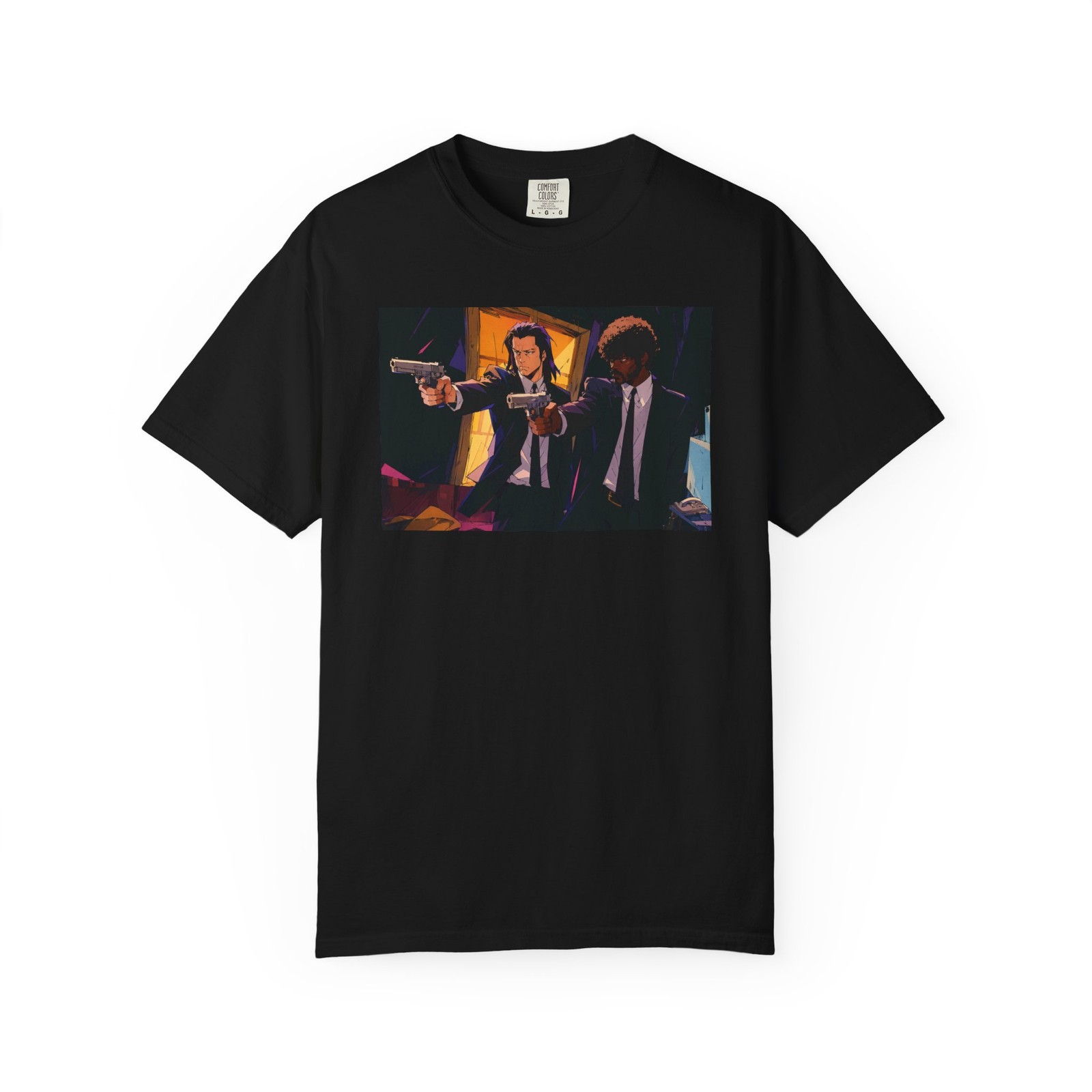 Pulp Fiction Jules & Vincent Shirt Anime Tarantino Movie Film Art Size S-4XL