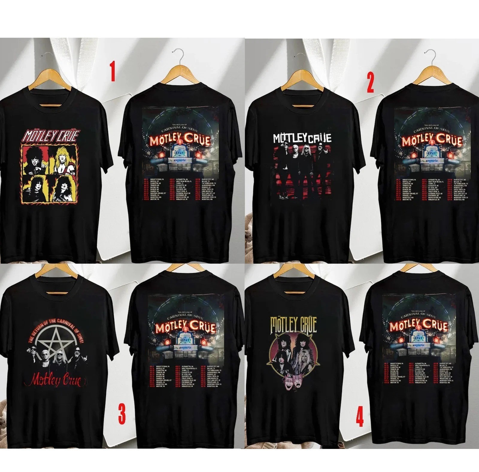 Motley Crue Carnival of Sins Tour 2026 US T-Shirt