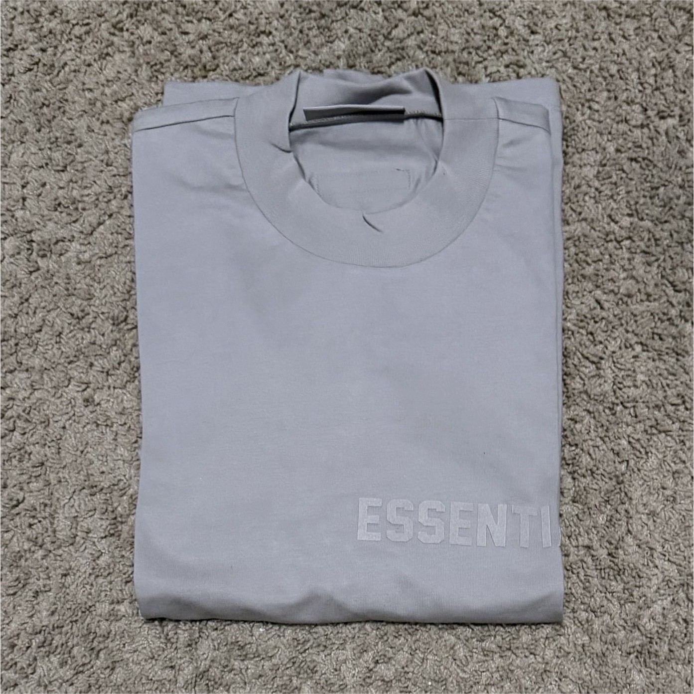 Essentials Fear of God ESSENTIALS Gray Logo Crew Neck T-Shirt Men’s L