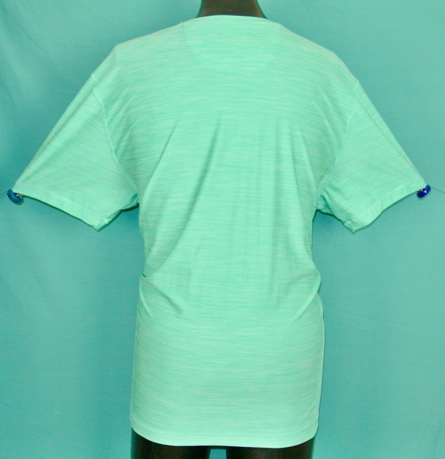 Greg Norman PLAY DRY Golf Big Shark Logo T-shirt Short Sleeved Men Green 2XL XXL
