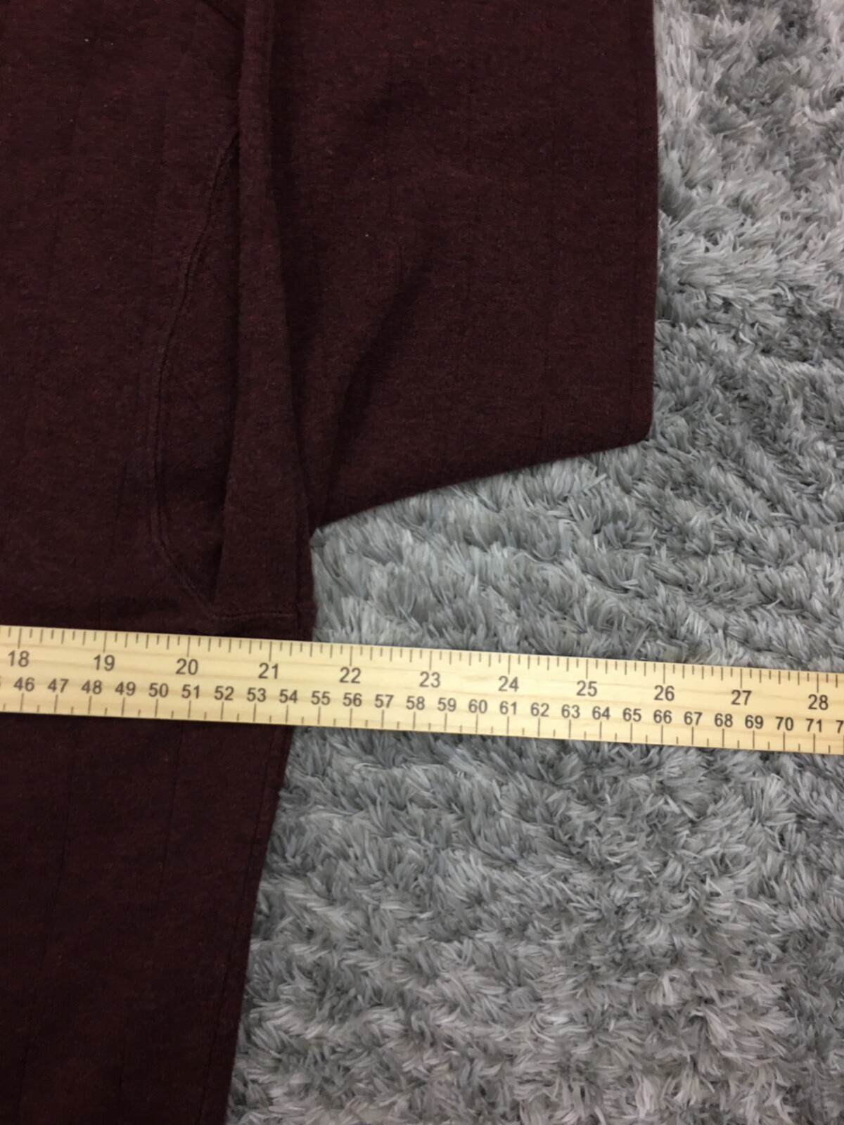 John Ashfort Mock Neck Shirt Mens Size Large Dark Red / Brown Stretch