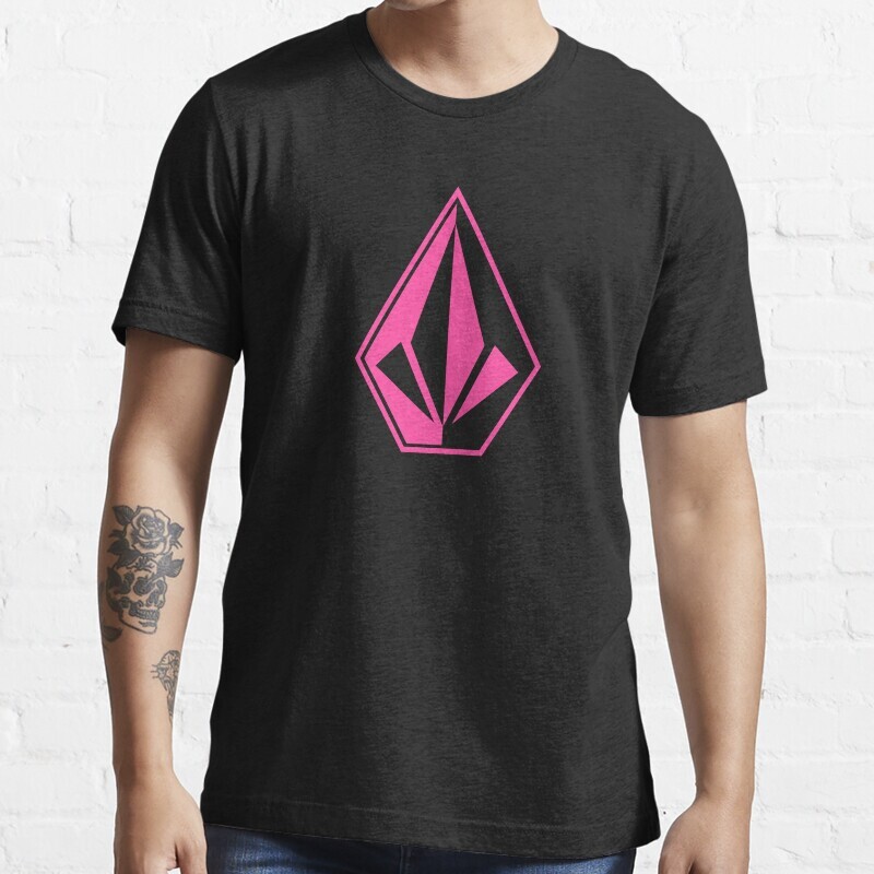 SALE!! simple pink volcom logo Essential T-Shirt Vintage Retro Best Gift S-5XL