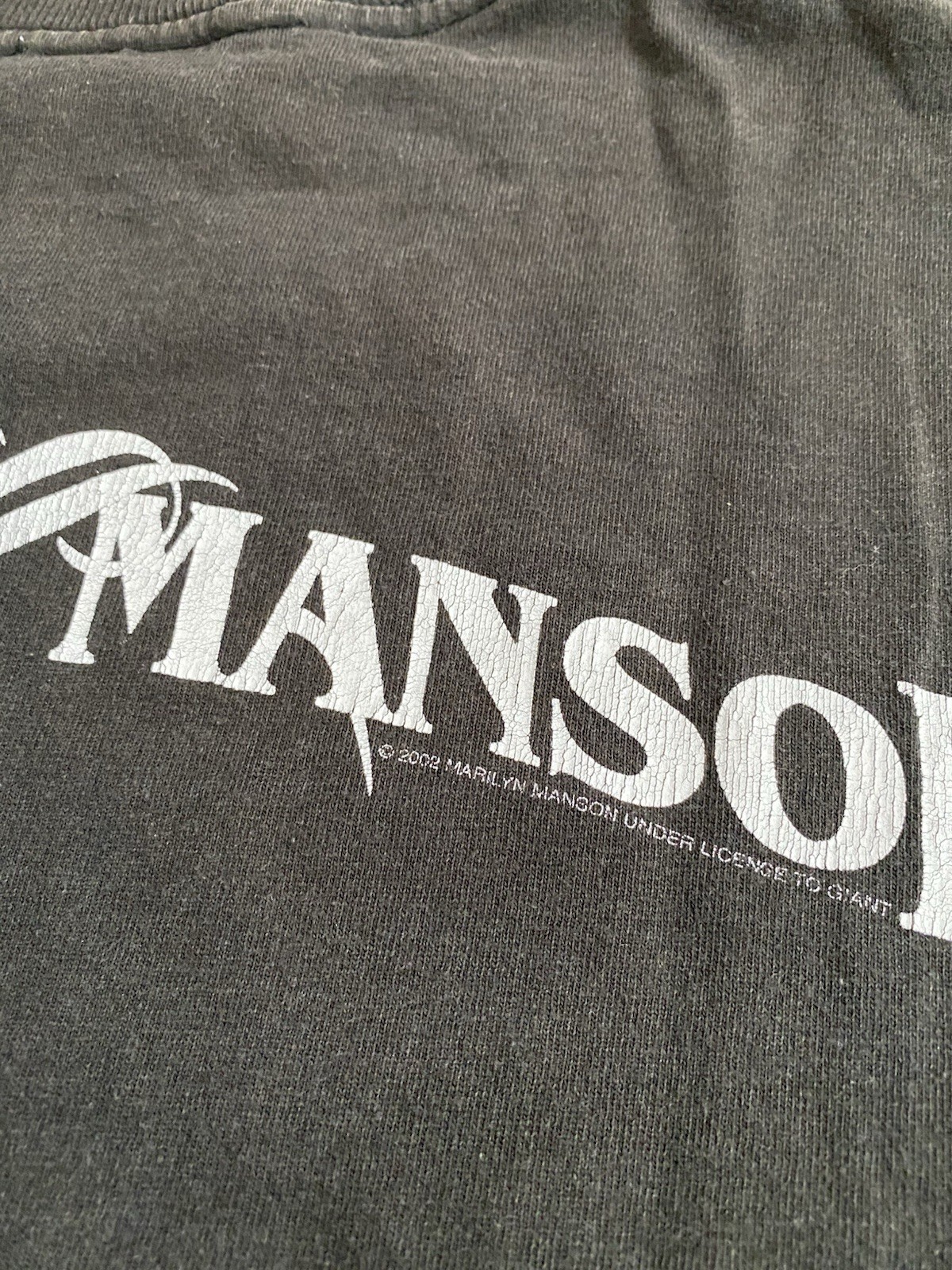 2002 Marilyn Manson The Golden Age Of Grotesque Long Sleeve Vintage T-Shirt | S