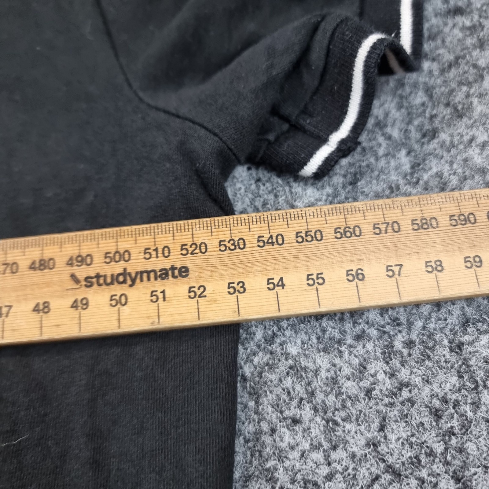 Armani Exchange Shirt Mens LARGE Black Contrast Trim Crew Neck Short Sleeve L