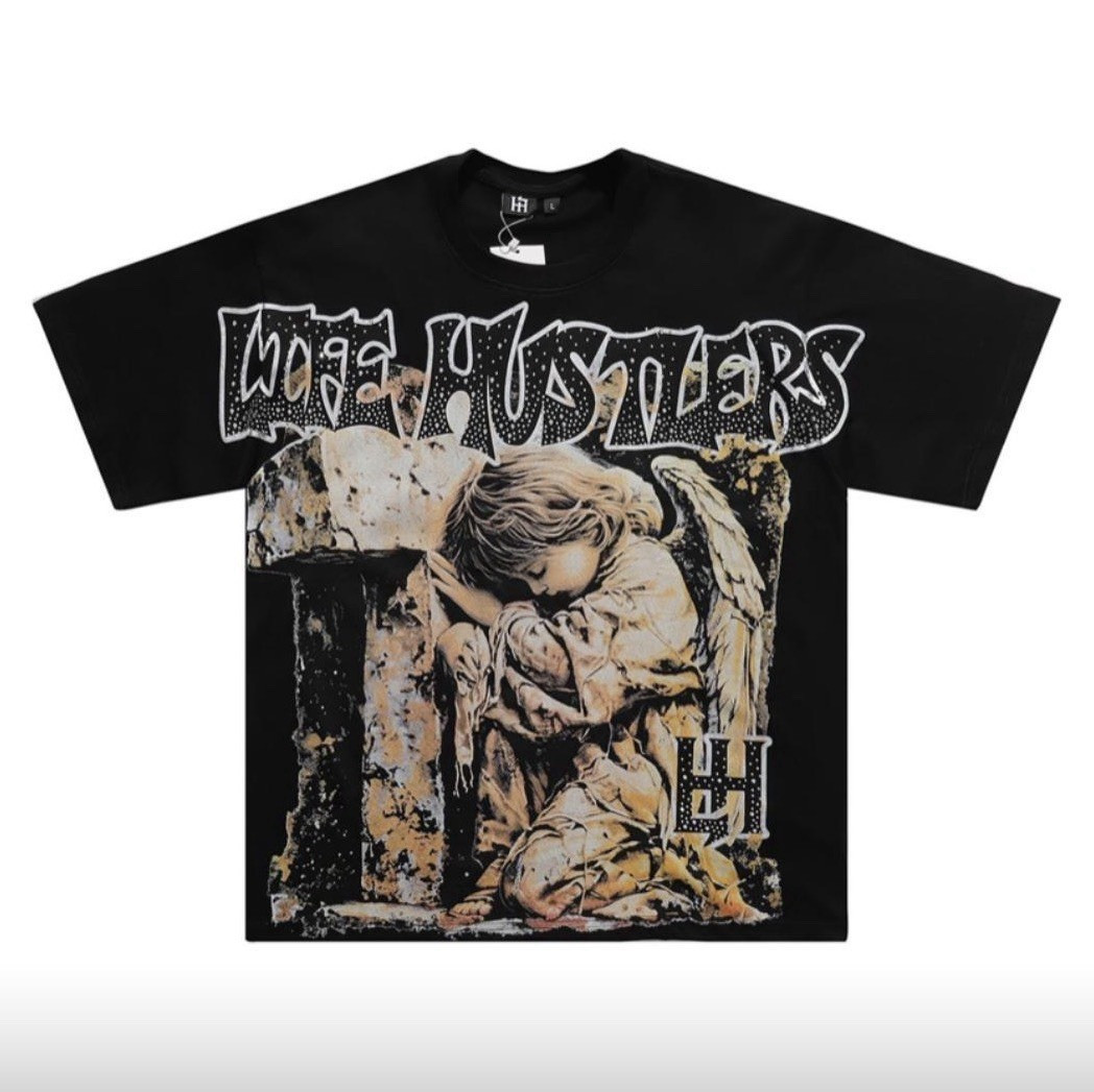 Life Hustlers Looney Tunes Graphic Print Crew Neck T-Shirt Mens M Black