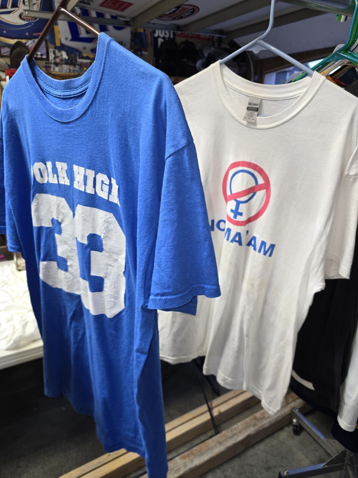Polk High 33 Al Bundy Jersey Shirt + No Ma’am Married With Children T Shirts, XL