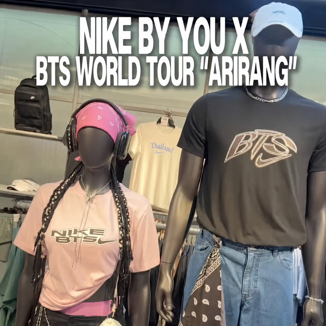 Nike By You x BTS World Tour “Arirang” T-Shirt Custom Design Thailand