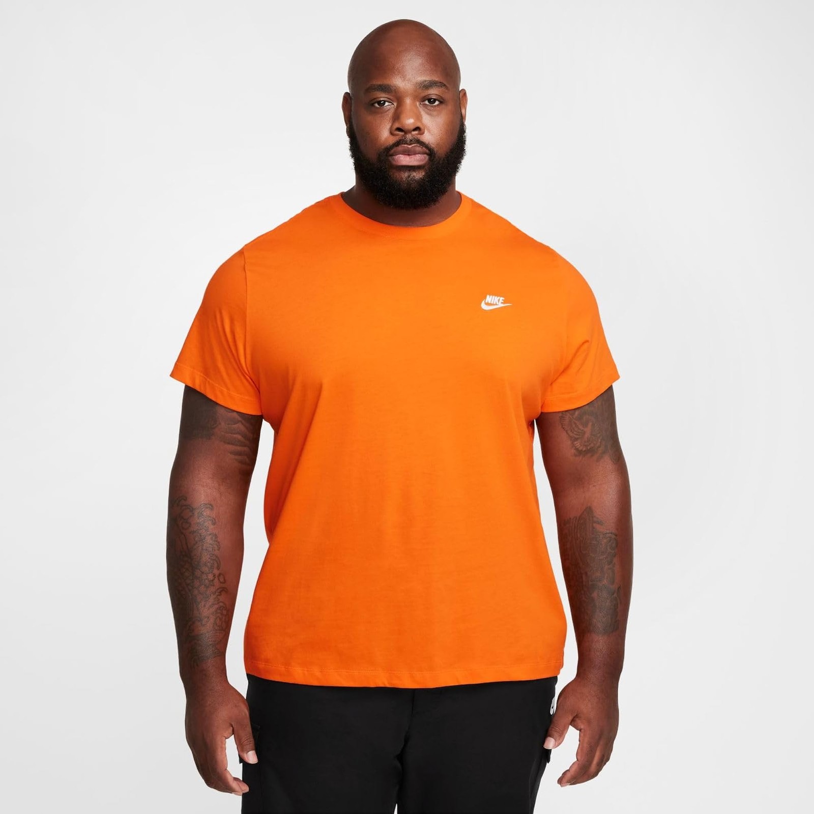 Nike Mens Sportswear Club Tee – Safety Orange – M