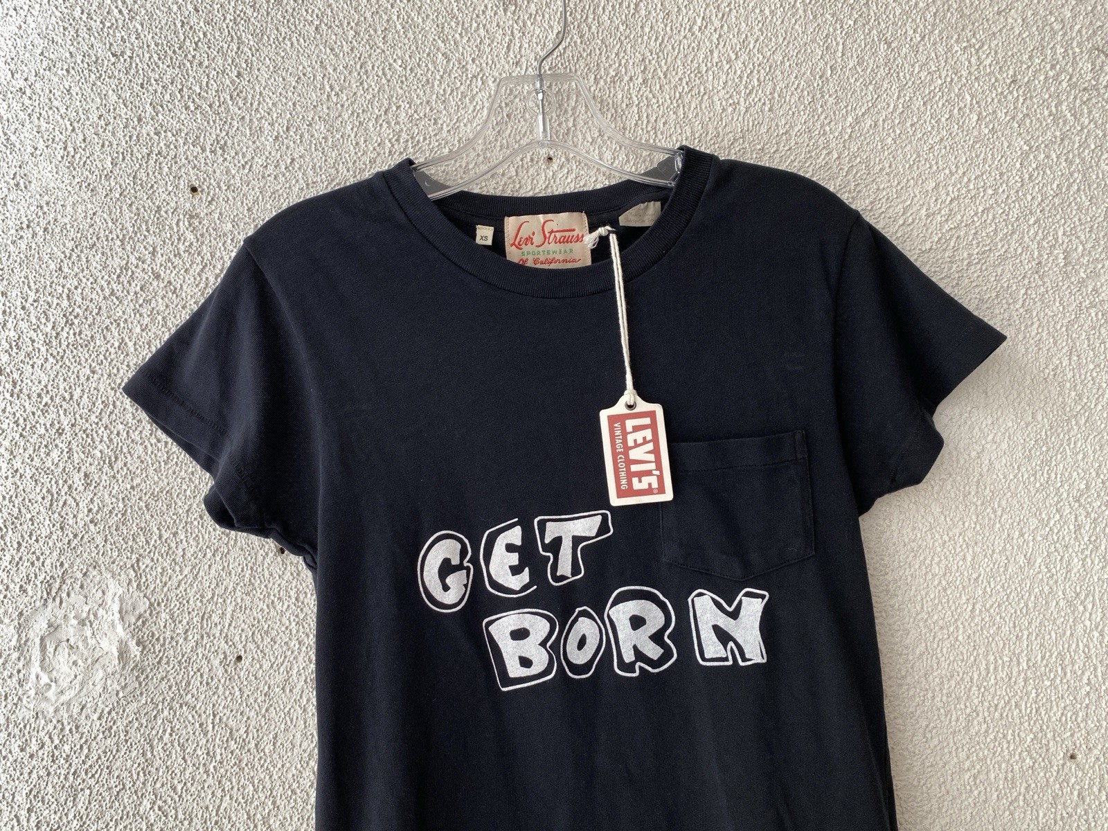 LEVIS LVC blk VTG BOB DYLAN “GET BORN” T-SHIRT XS/S Tee Complete Unknown