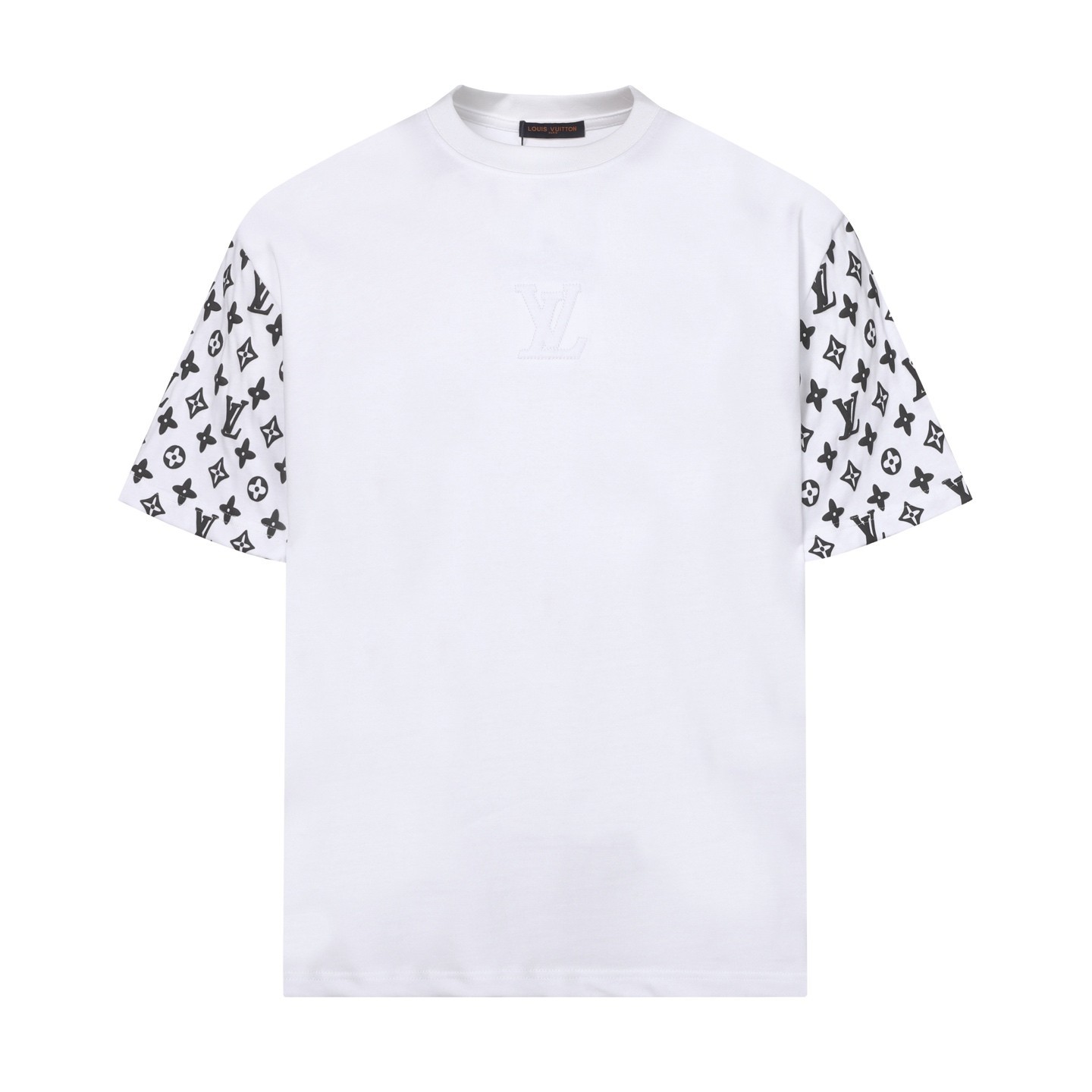 men casual round neck short sleeve men white T-shirt size M/L/XL