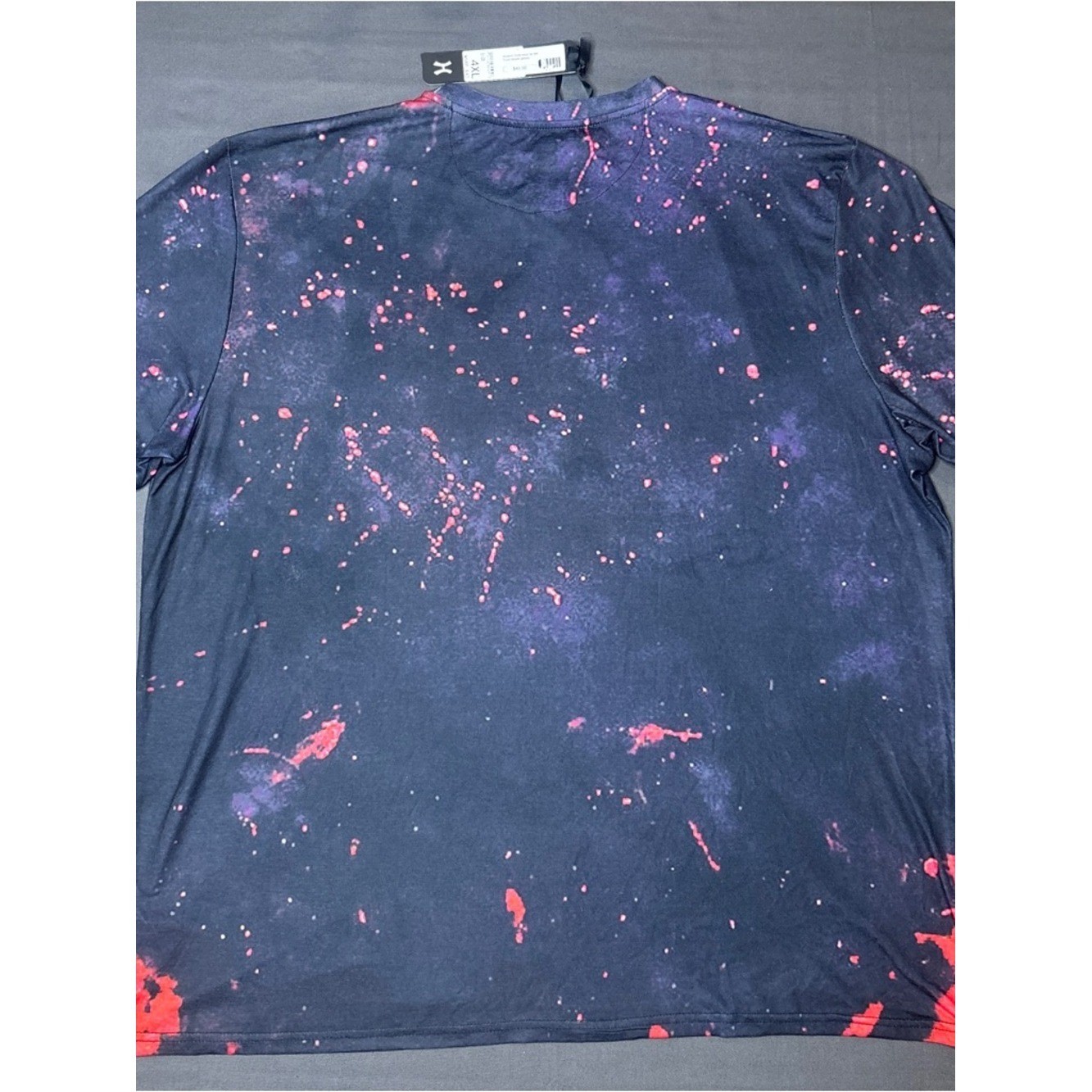 Hudson Trust Issues Galaxy Graphic Tee – Black with Red & Blue Splash