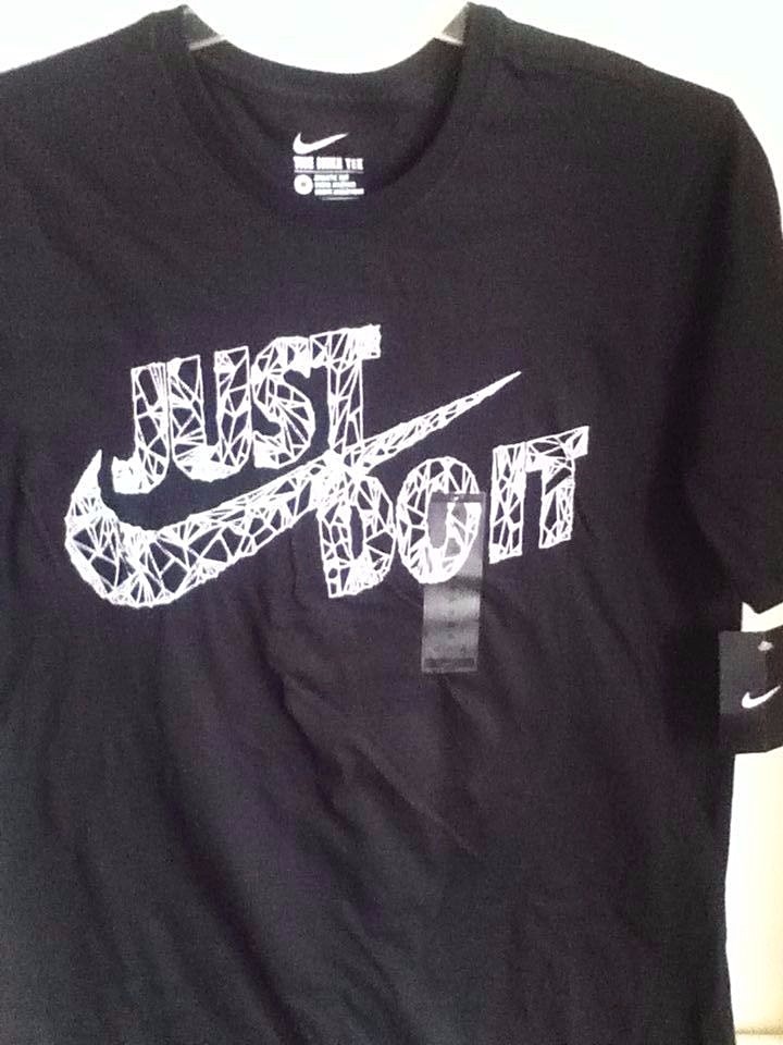 AUTHENTIC NIKE WINTERIZED JUST DO IT BLACK T SHIRT 921097-010