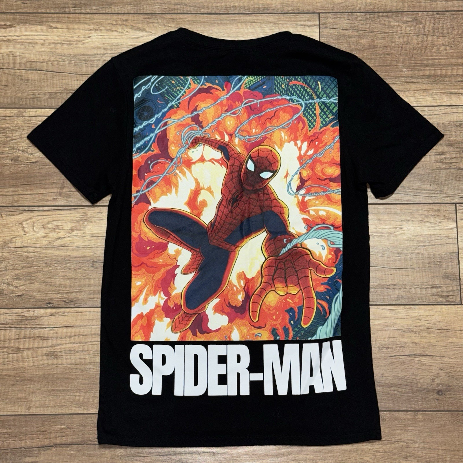 Spider Man Marvel Wall Crawler Web Head Super Hero Comic Graphic T Shirt Mens S