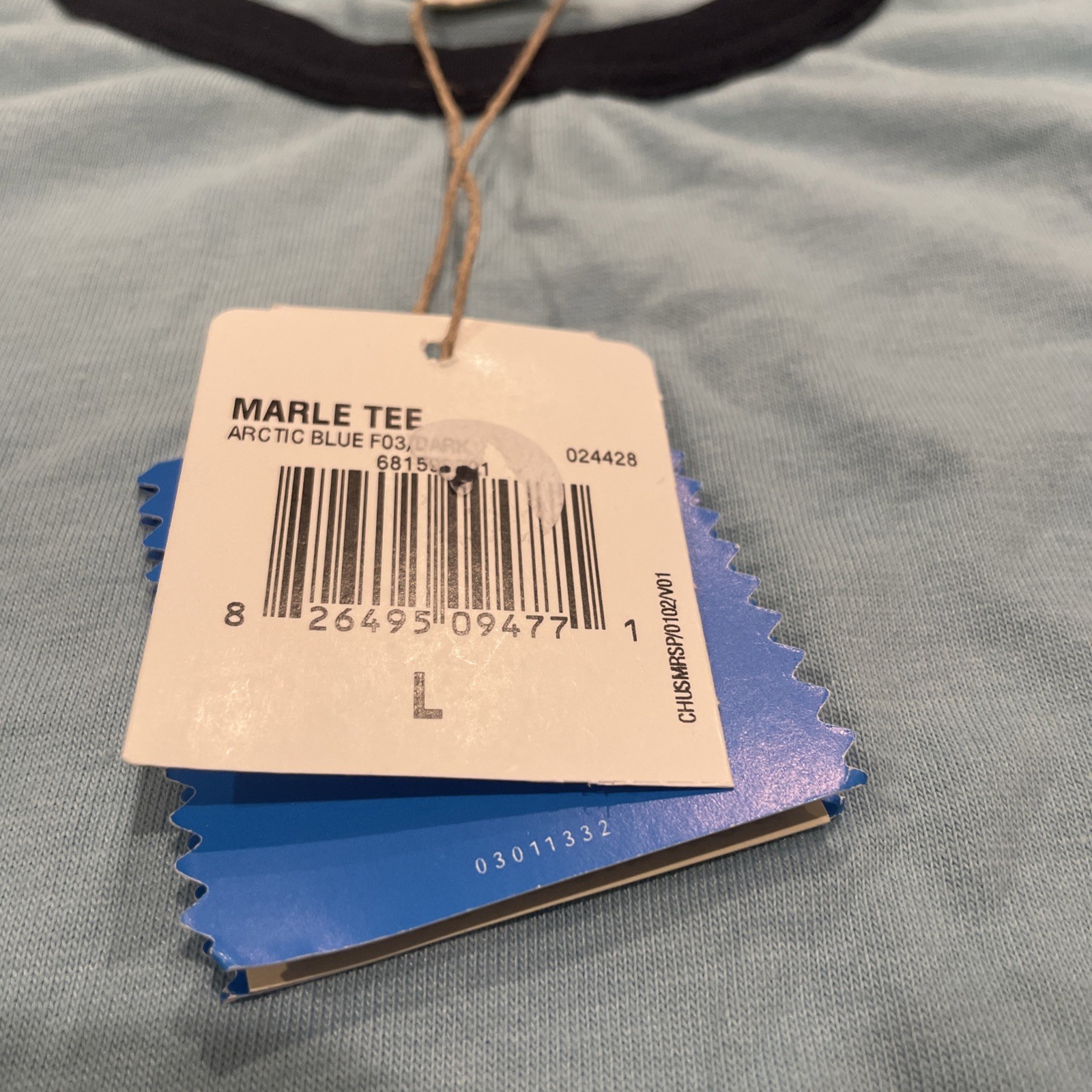 Adidas Classic Marle Tee Arctic Blue NWT SIZE L Y2K Era NEW Fresh