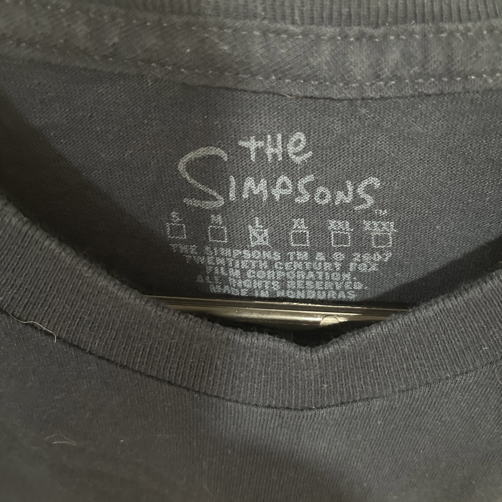 The Simpsons Homer Simpson Man At Work Graphic T-Shirt Navy Blue Men L