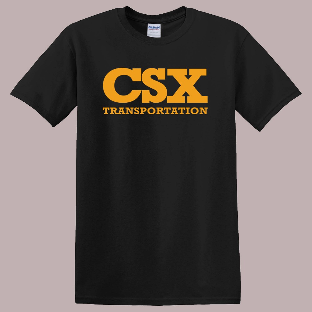 CSX Transportation Railroad Black Size S-5XL