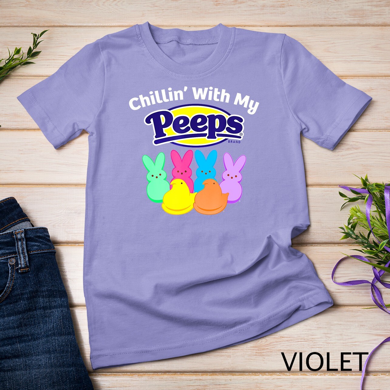 Peeps Easter Chillin’ With My Peeps T-Shirt Unisex T-shirt