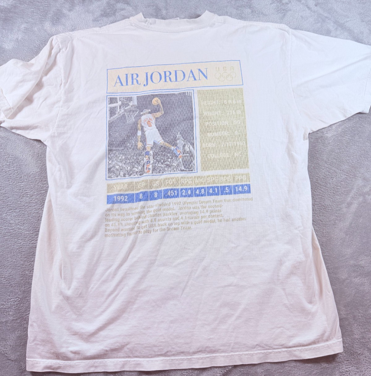Michael Jordan USA Olympic Team Graphic Tee 2XL Shaka Wear Super Max Heavy