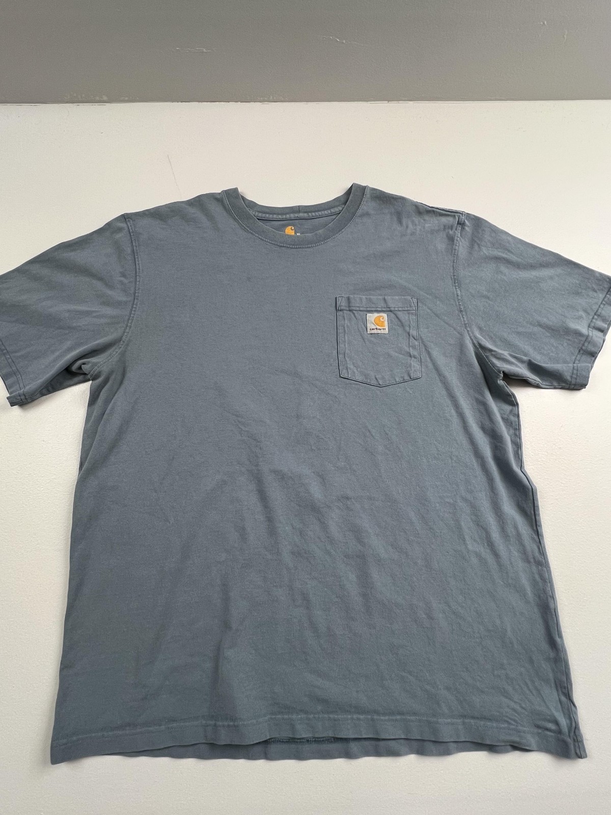 Carhartt Shirt Mens XL Blue Pocket Fish Graphic Tee Fishing Outdoor Tagless