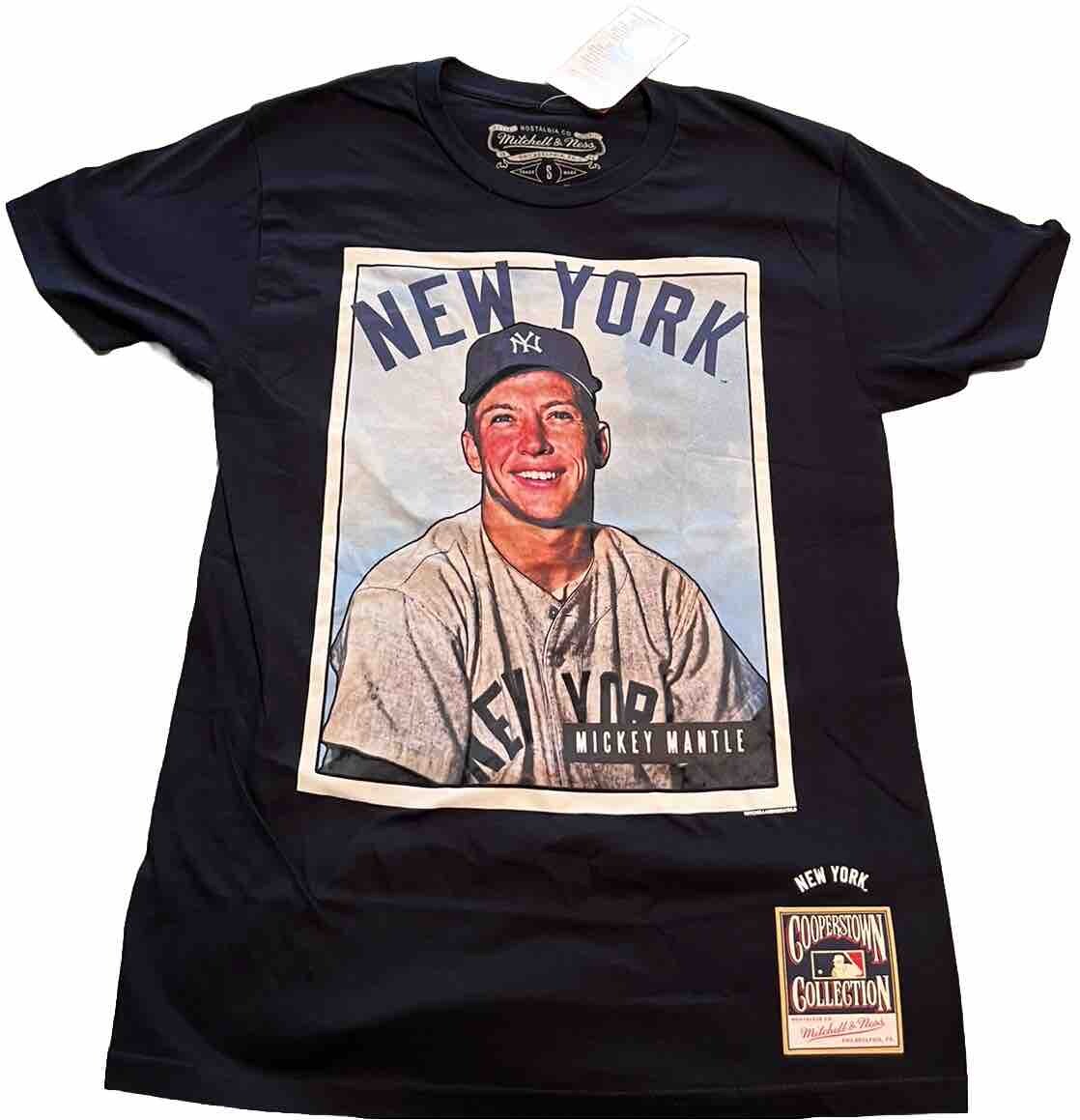 Mitchell & Ness Cooperstown Collection Mickey Mantle Graphic T Shirt Yankees Sm