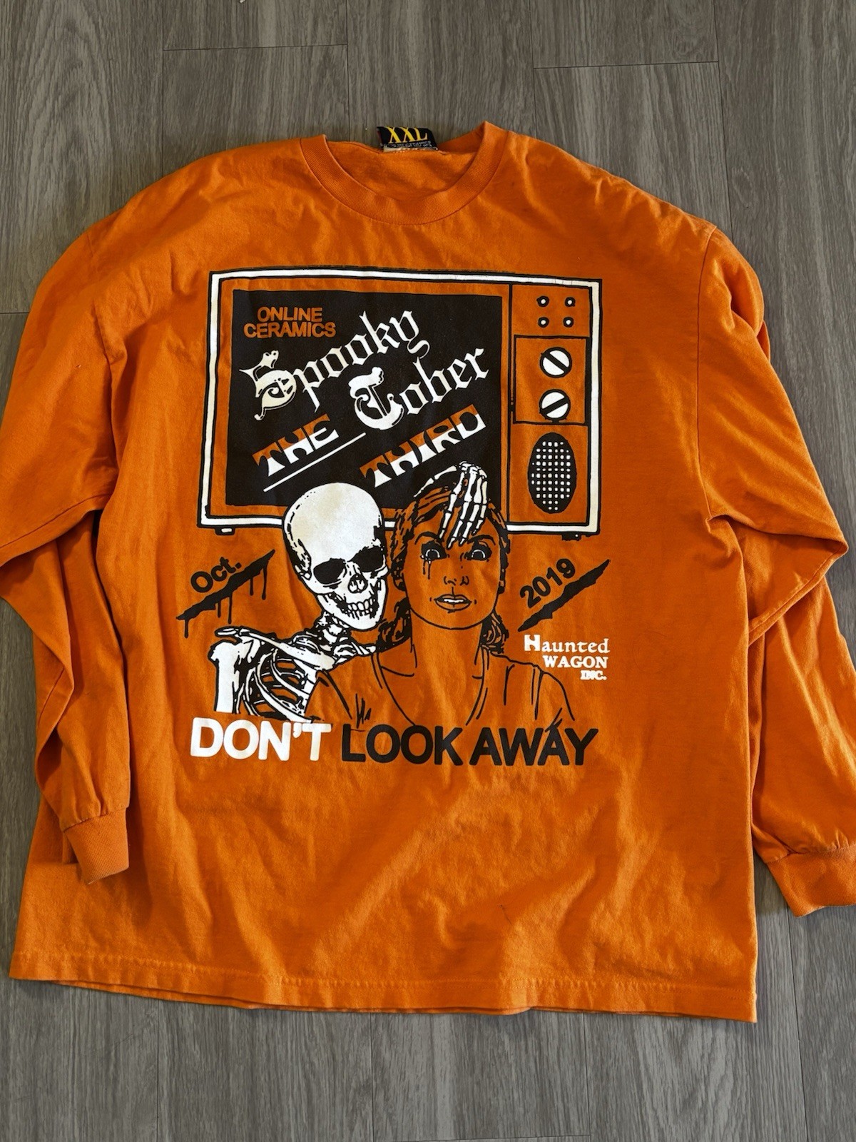 Online Ceramics Haunted Wagon 2019 Long Sleeve Shirt Spooky October