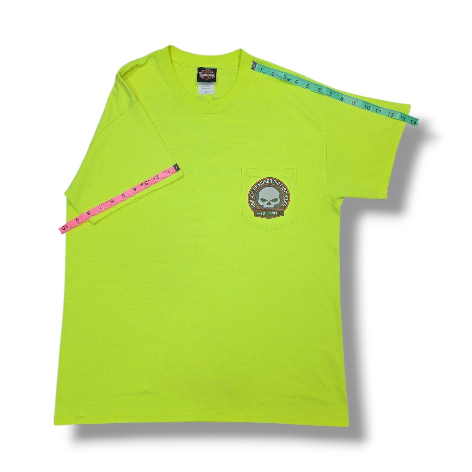 Harley-Davidson Panama City Beach, FL Beach Shack Neon Yellow T-Shirt Men’s L