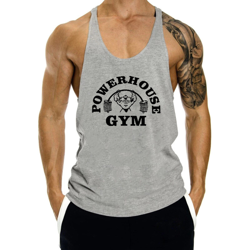 Men’s Gym Stringer Bodybuilding Tank Tops Workout Muscle Vest Sleeveless Shirts